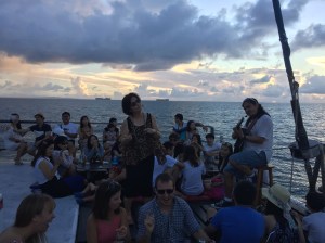 Guitar Player on the Boat
