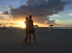 John and I at Fiesta Sunset