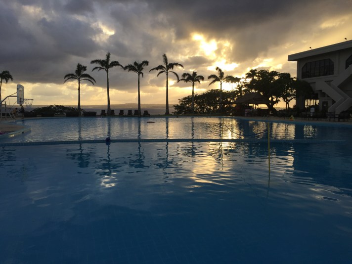 COP Pool Sunset